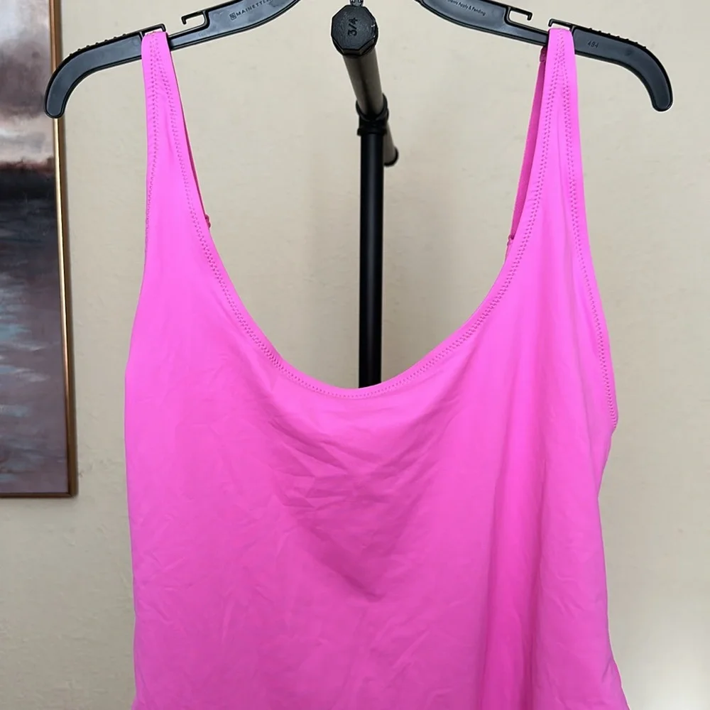 SKIMS Scoop Neck One‎ Piece Neon Orchid 2X
